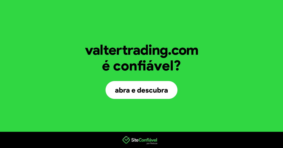 O site valtertrading.com é confiável?