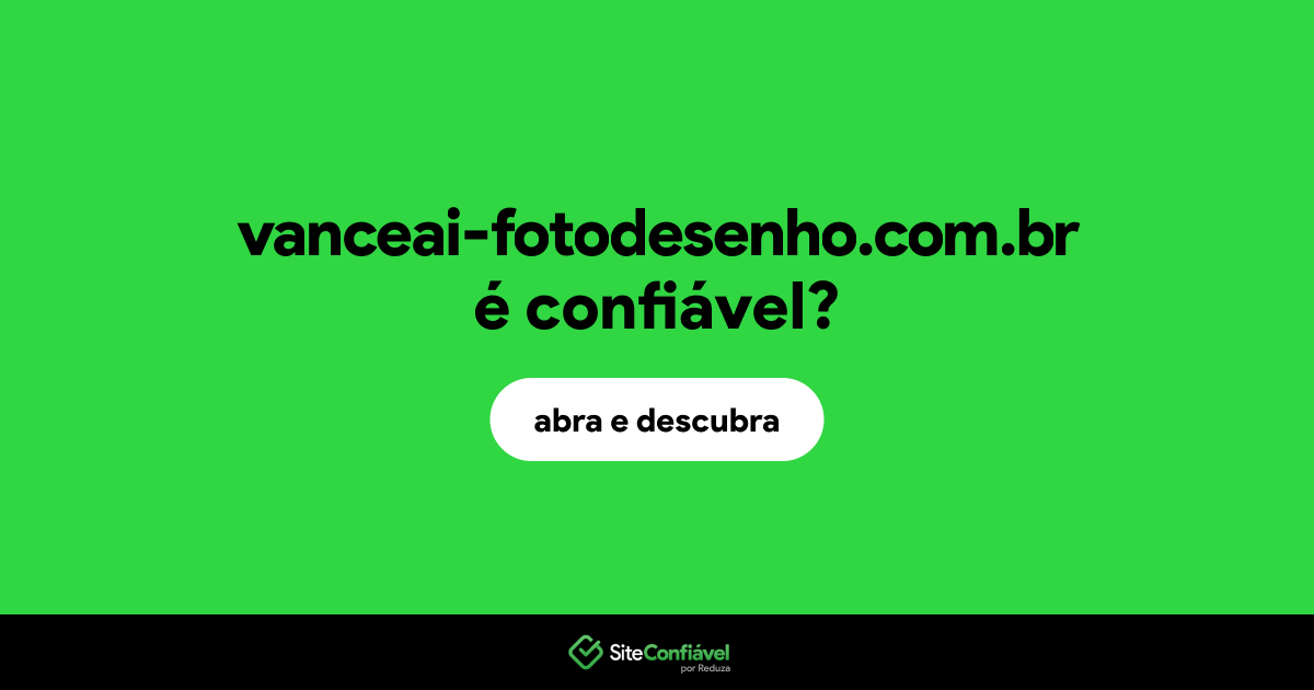 O site vanceai-fotodesenho.com.br é confiável?