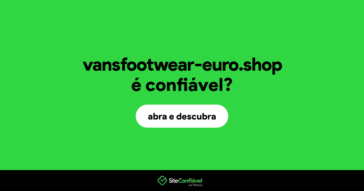 O site vansfootwear-euro.shop é confiável?