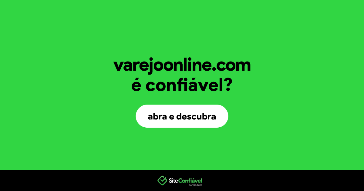 O site varejoonline.com é confiável?