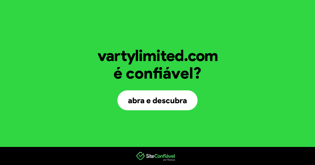 O site vartylimited.com é confiável?