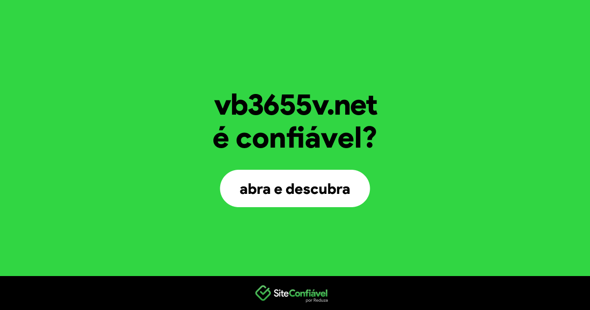 O site vb3655v.net é confiável?