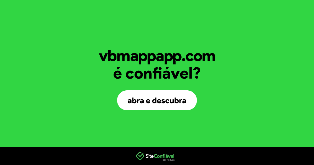 O site vbmappapp.com é confiável?