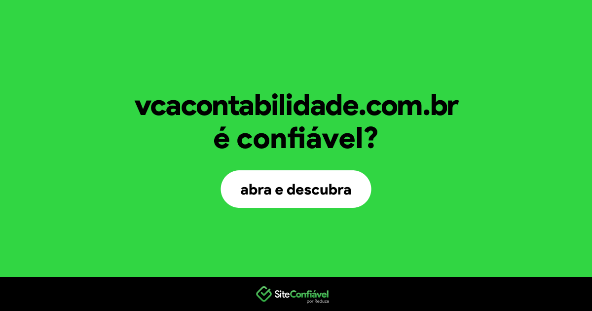 O site vcacontabilidade.com.br é confiável?