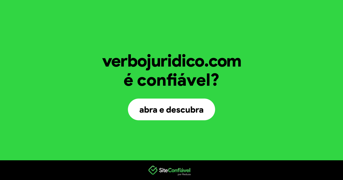 O site verbojuridico.com é confiável?