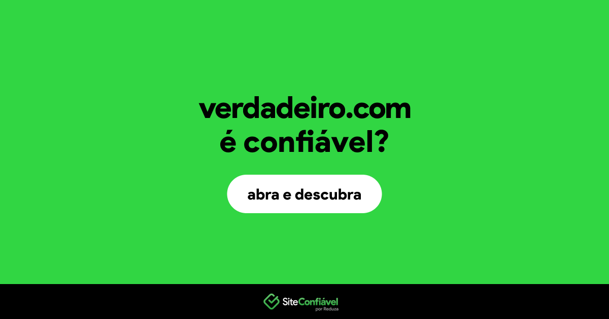 O site verdadeiro.com é confiável?