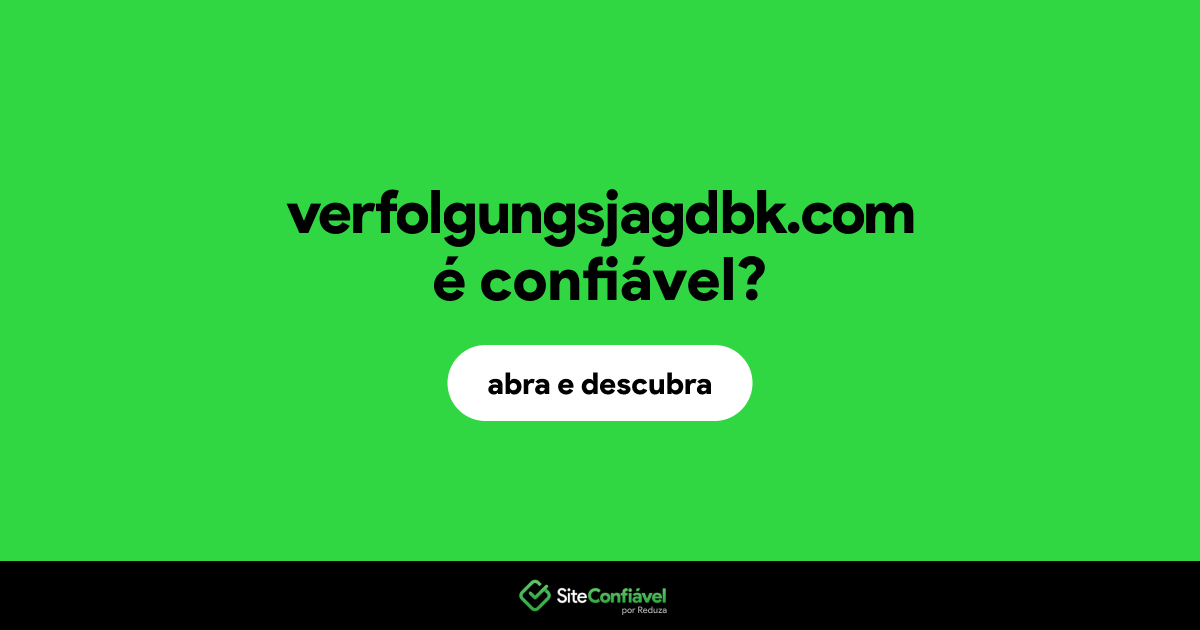 O site verfolgungsjagdbk.com é confiável?