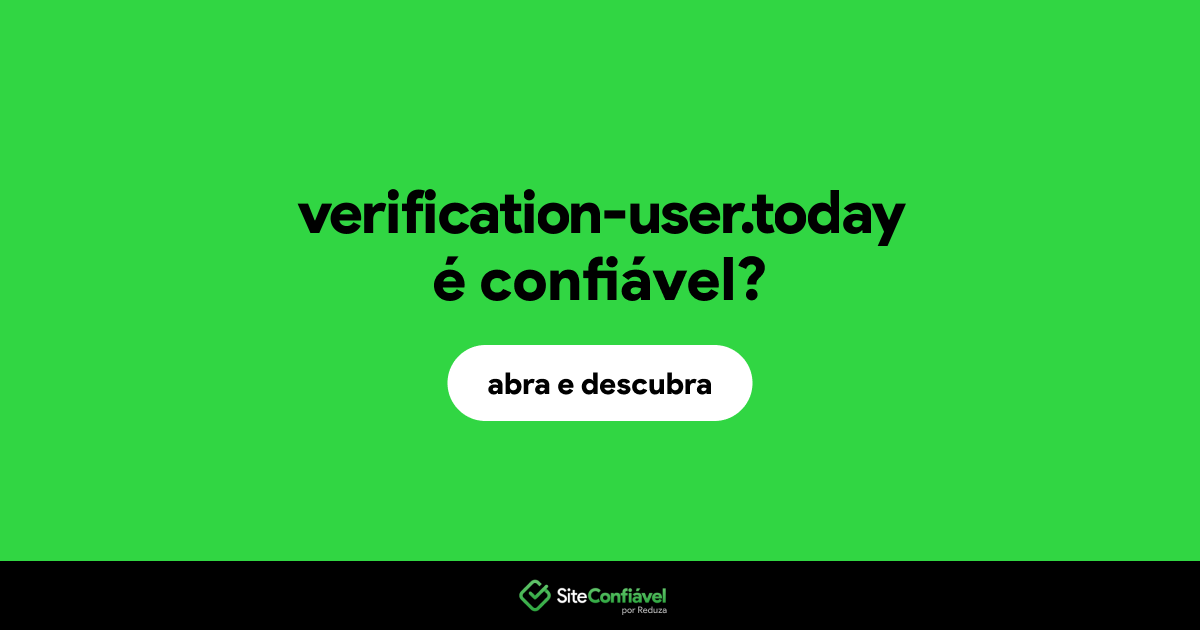 O site verification-user.today é confiável?