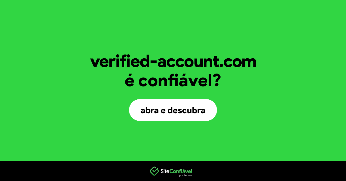 O site verified-account.com é confiável?