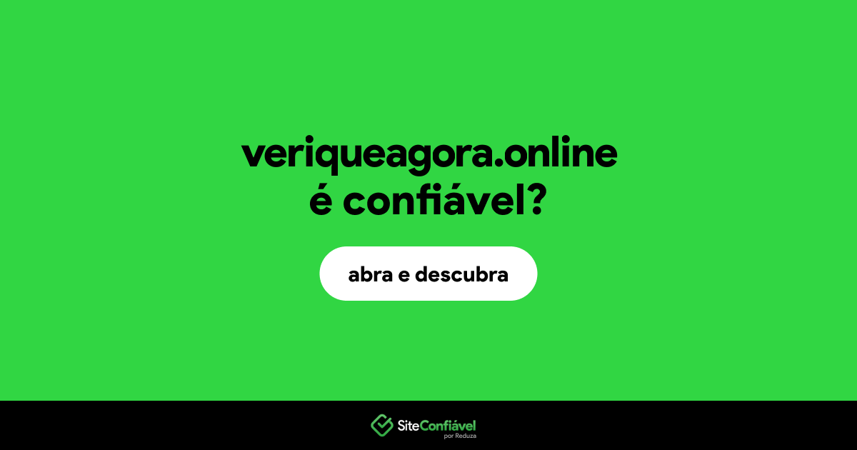 O site veriqueagora.online é confiável?