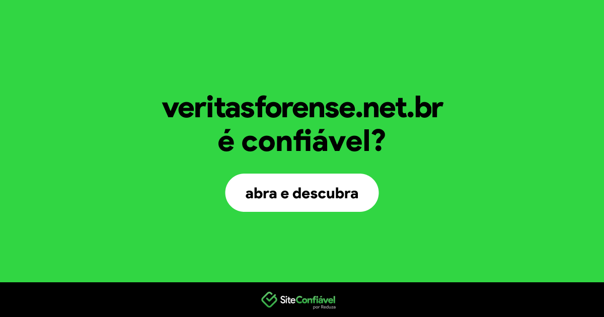 O site veritasforense.net.br é confiável?