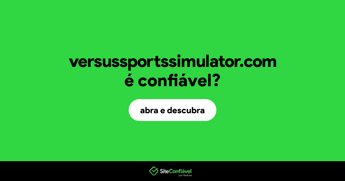 O site versussportssimulator.com é confiável?