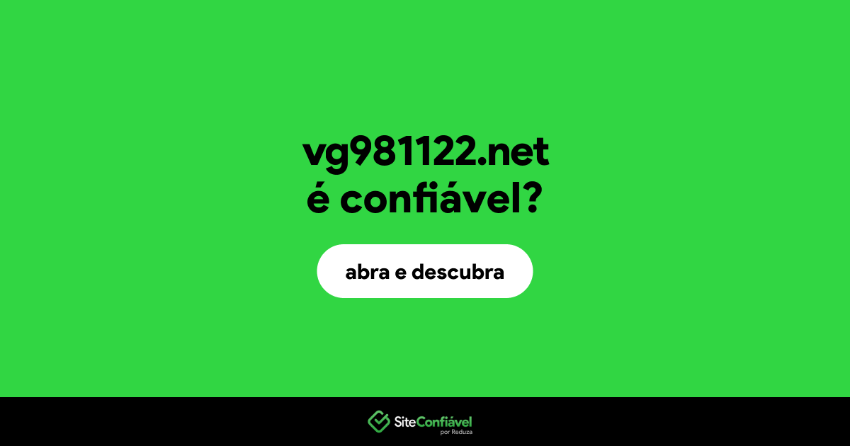 O site vg981122.net é confiável?