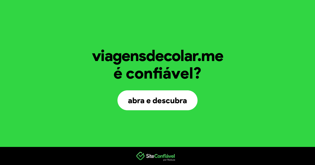 O site viagensdecolar.me é confiável?