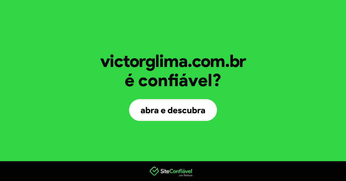 O site victorglima.com.br é confiável?