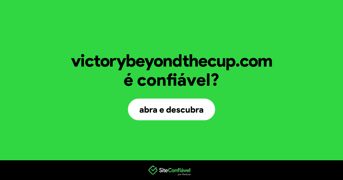 O site victorybeyondthecup.com é confiável?