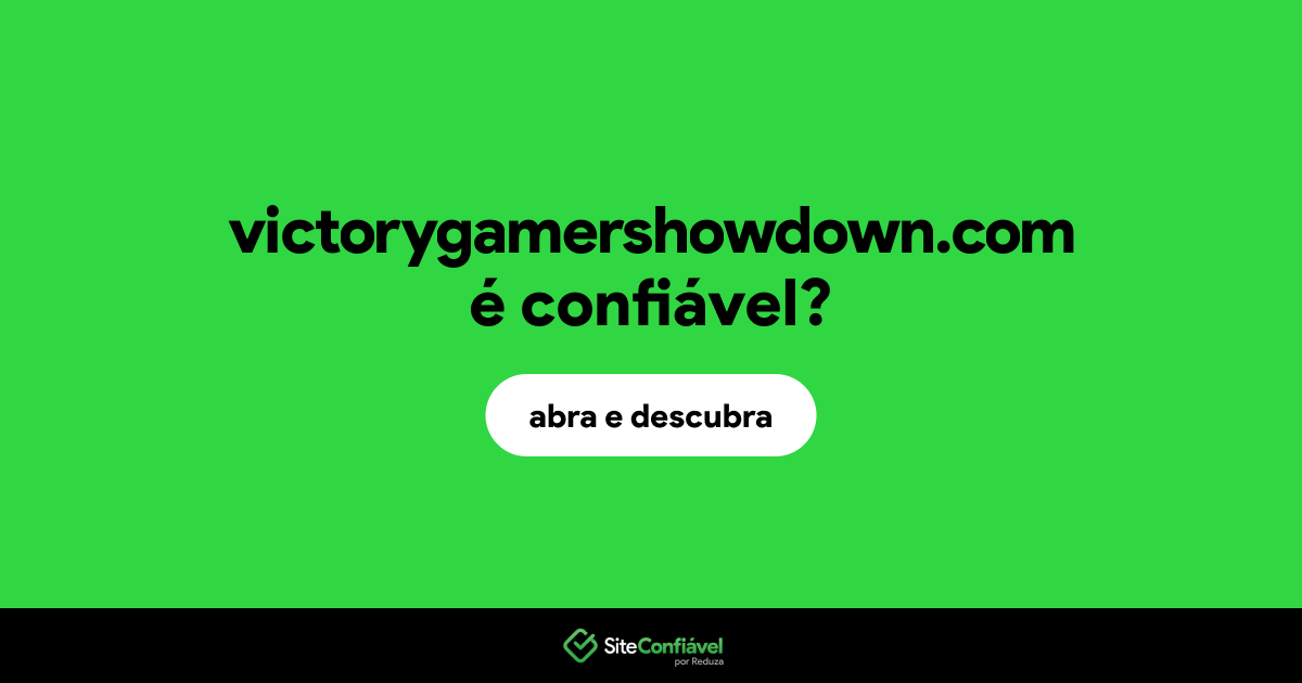 O site victorygamershowdown.com é confiável?