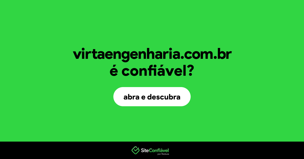 O site virtaengenharia.com.br é confiável?