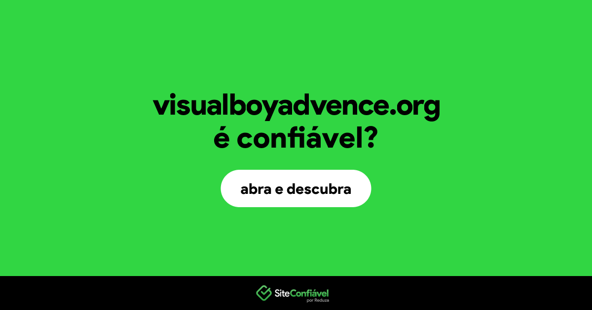 O site visualboyadvence.org é confiável?