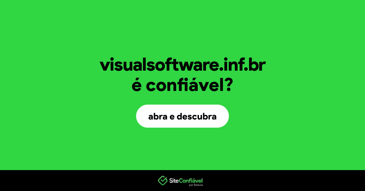 O site visualsoftware.inf.br é confiável?