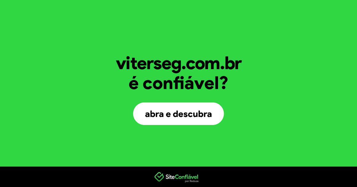 O site viterseg.com.br é confiável?