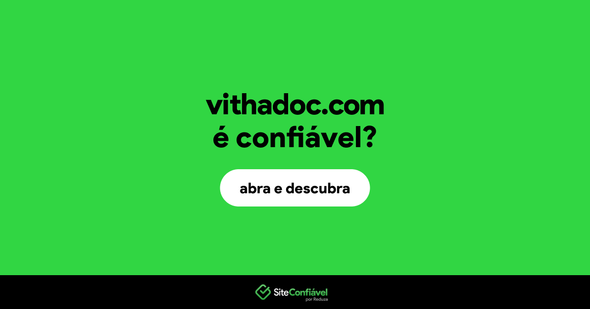 O site vithadoc.com é confiável?