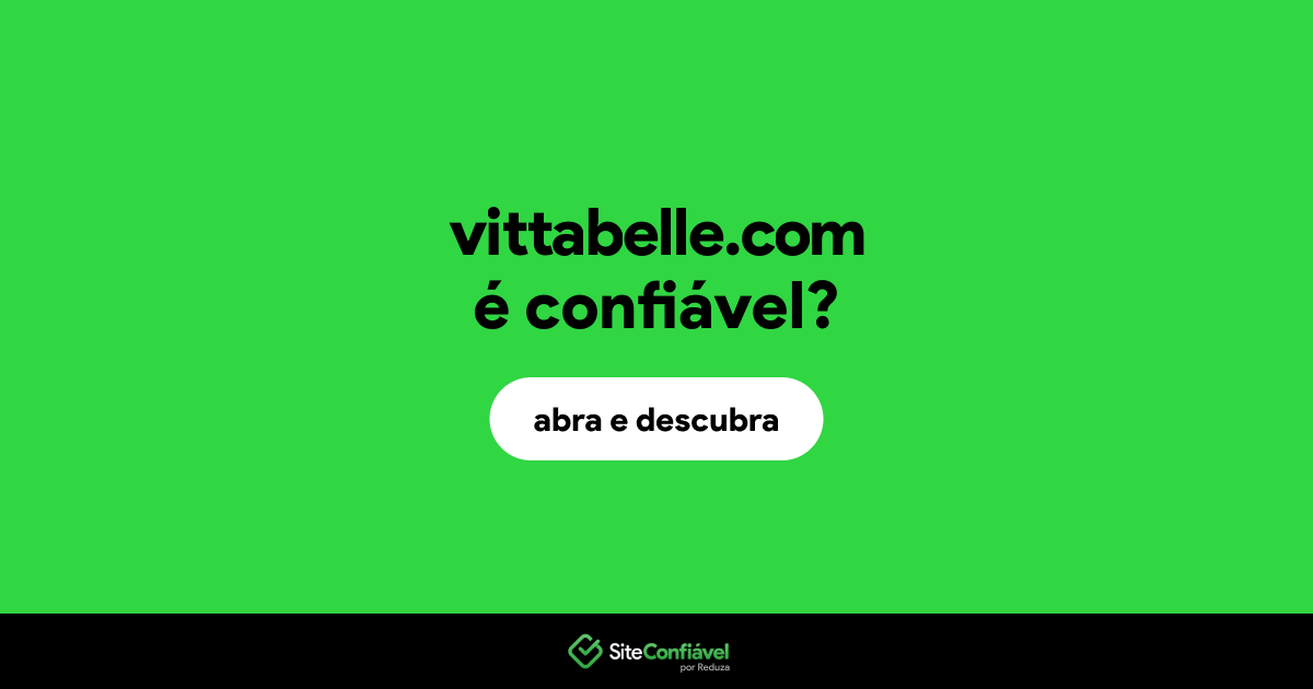O site vittabelle.com é confiável?