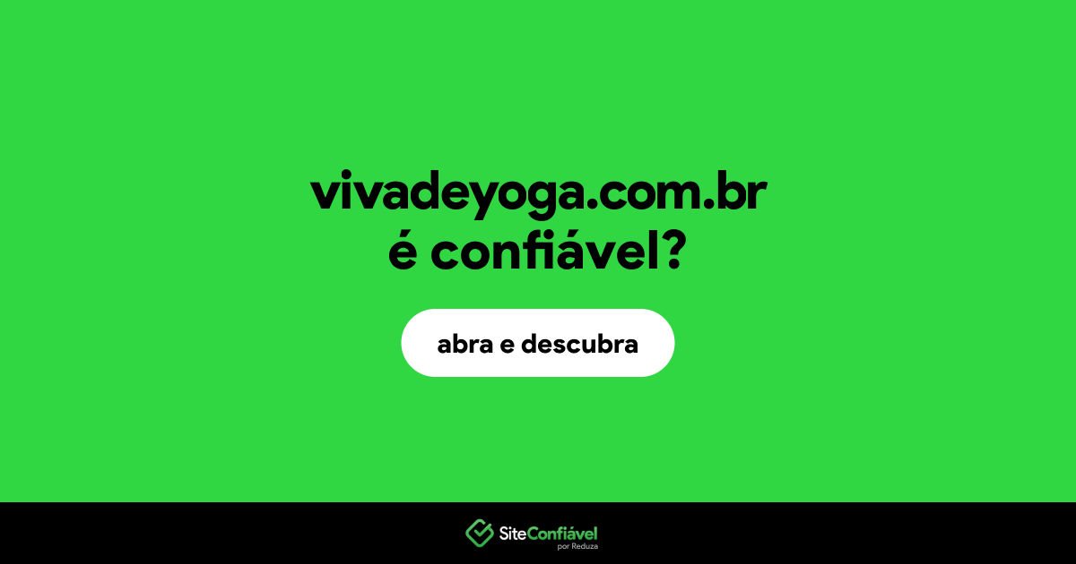 O site vivadeyoga.com.br é confiável?