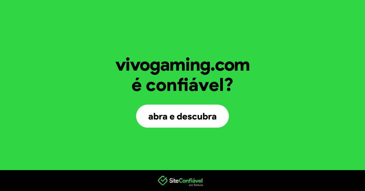 O site vivogaming.com é confiável?