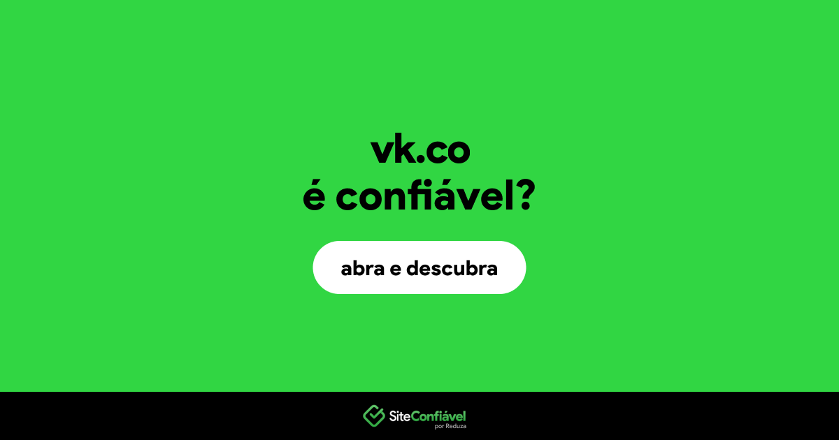 O site vk.co é confiável?