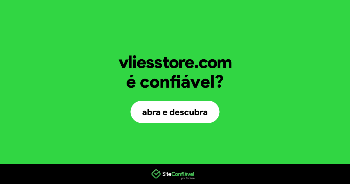 O site vliesstore.com é confiável?