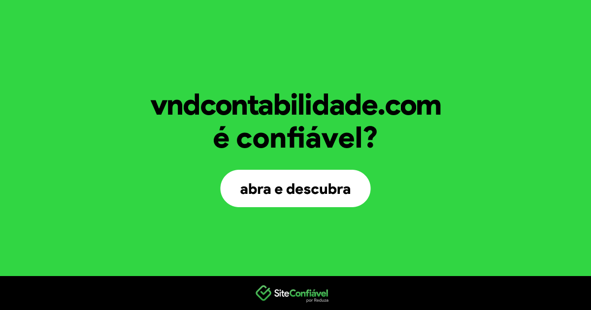 O site vndcontabilidade.com é confiável?