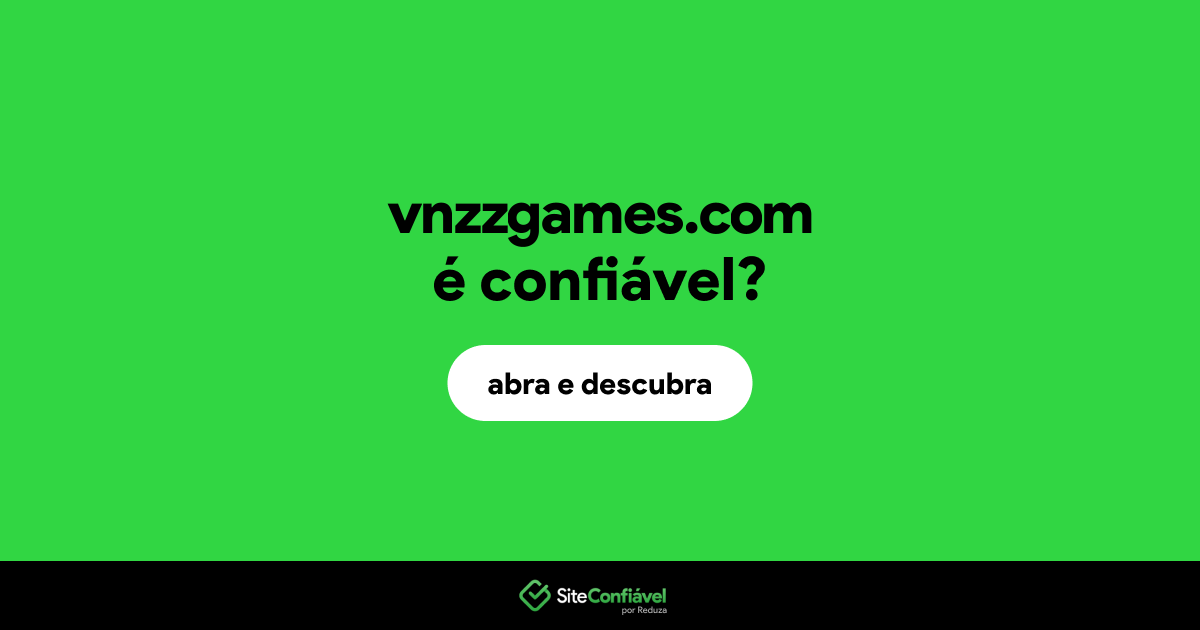 O site vnzzgames.com é confiável?