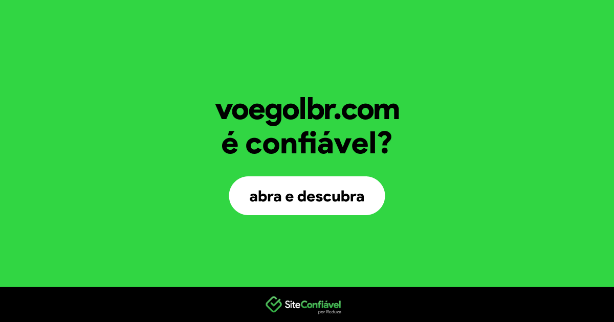 O site voegolbr.com é confiável?