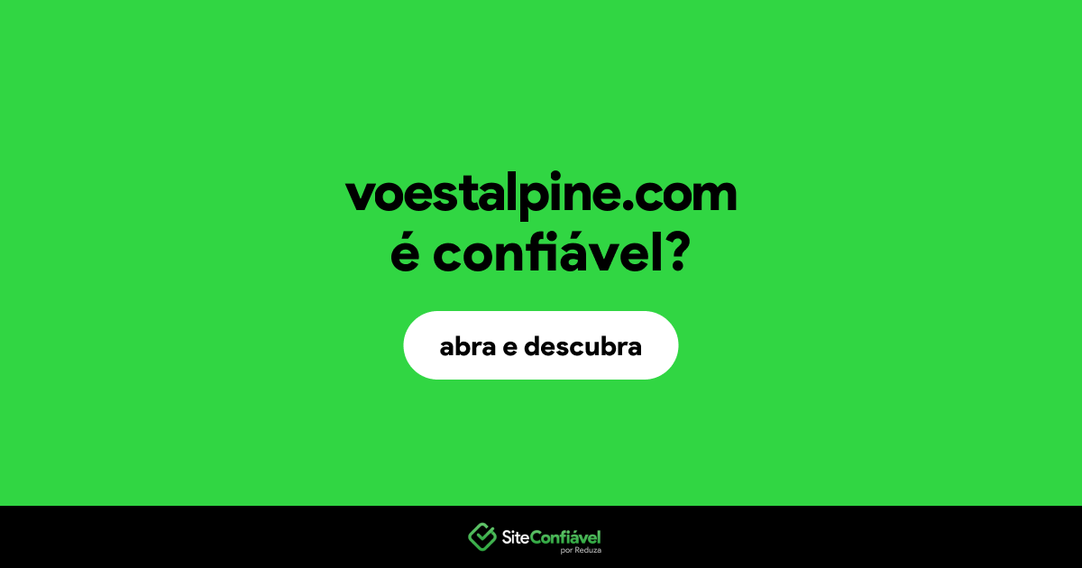 O site voestalpine.com é confiável?