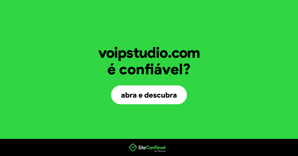 O site voipstudio.com é confiável?