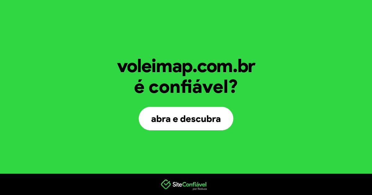 O site voleimap.com.br é confiável?