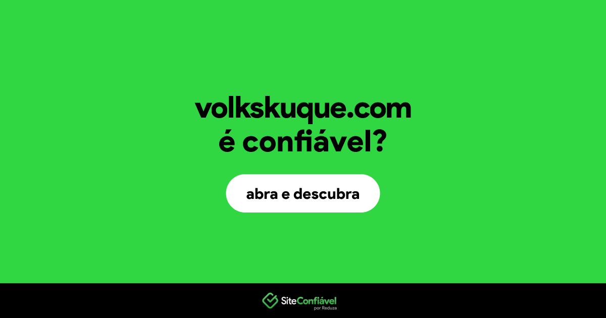 O site volkskuque.com é confiável?