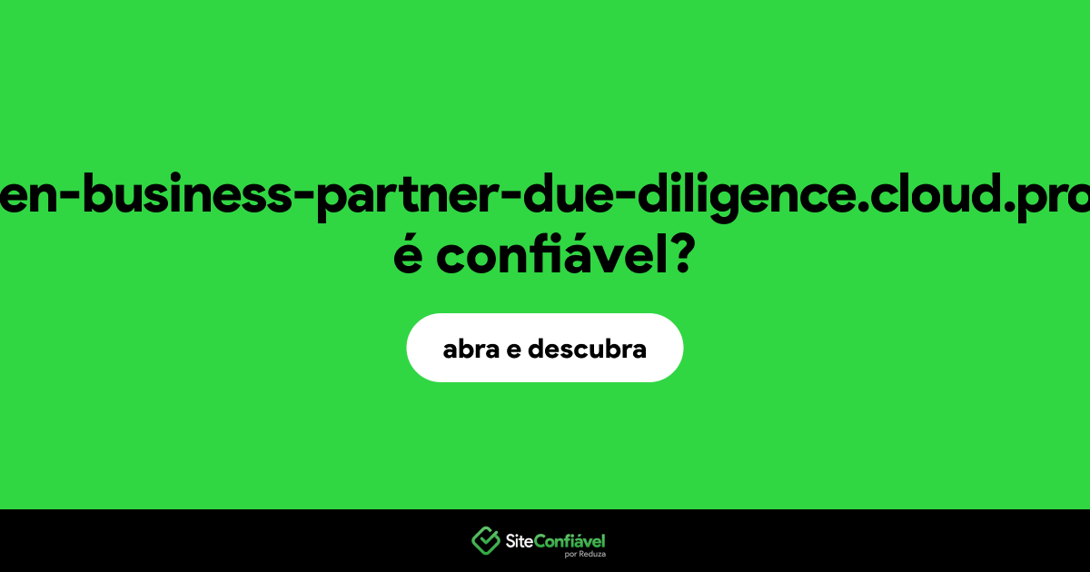 O site volkswagen-business-partner-due-diligence.cloud.proxora.com é confiável?