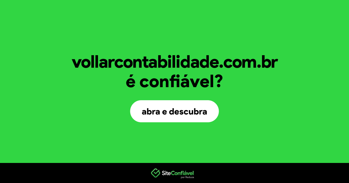 O site vollarcontabilidade.com.br é confiável?