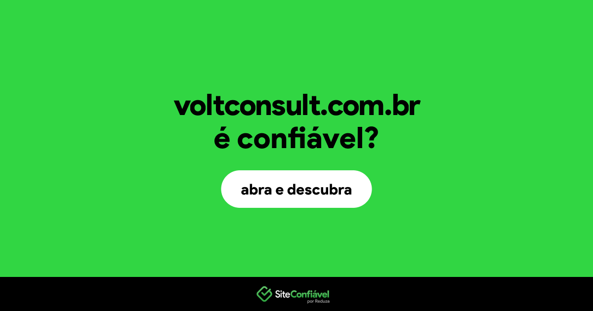 O site voltconsult.com.br é confiável?