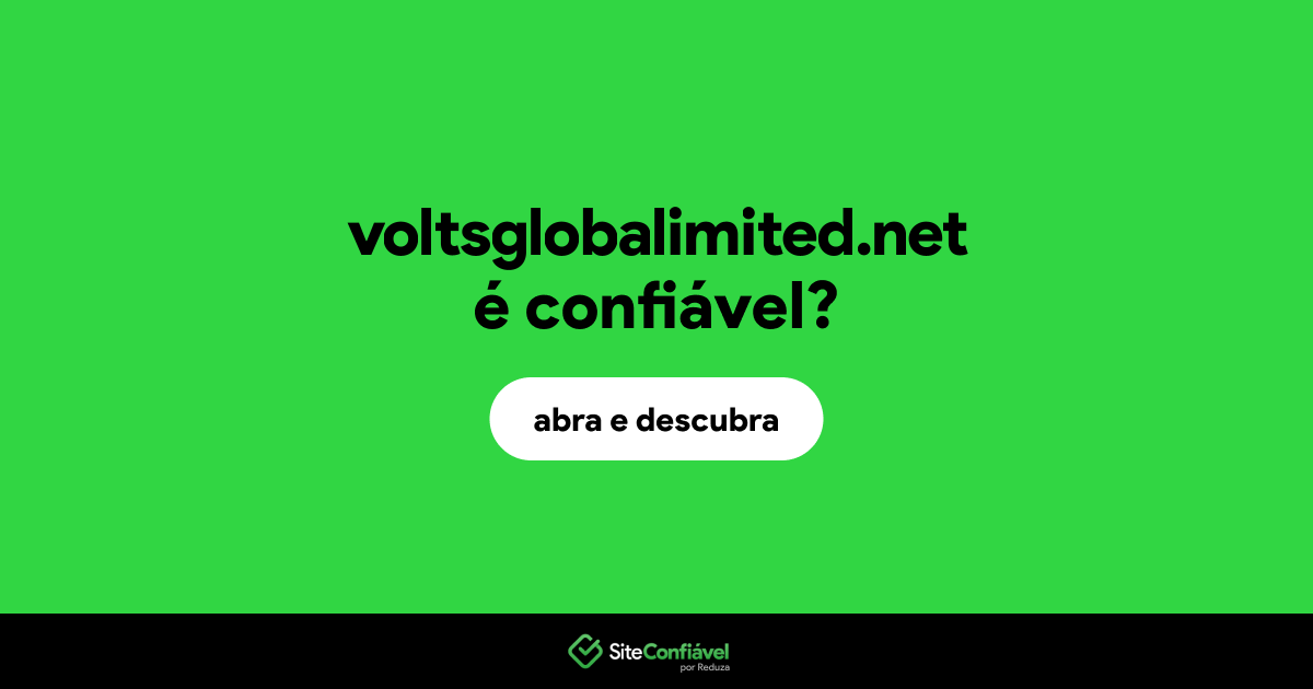 O site voltsglobalimited.net é confiável?