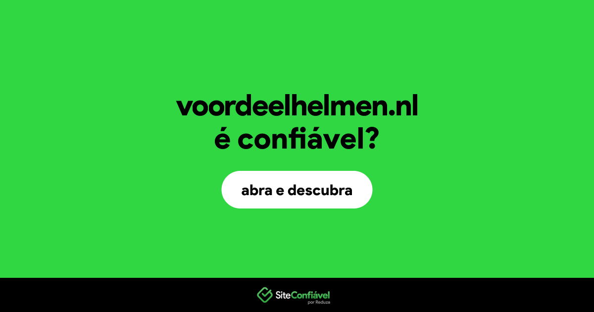 O site voordeelhelmen.nl é confiável?