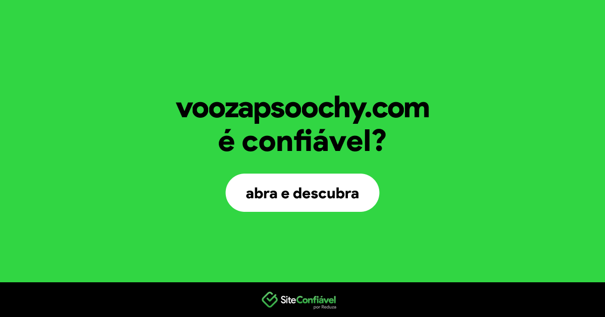 O site voozapsoochy.com é confiável?