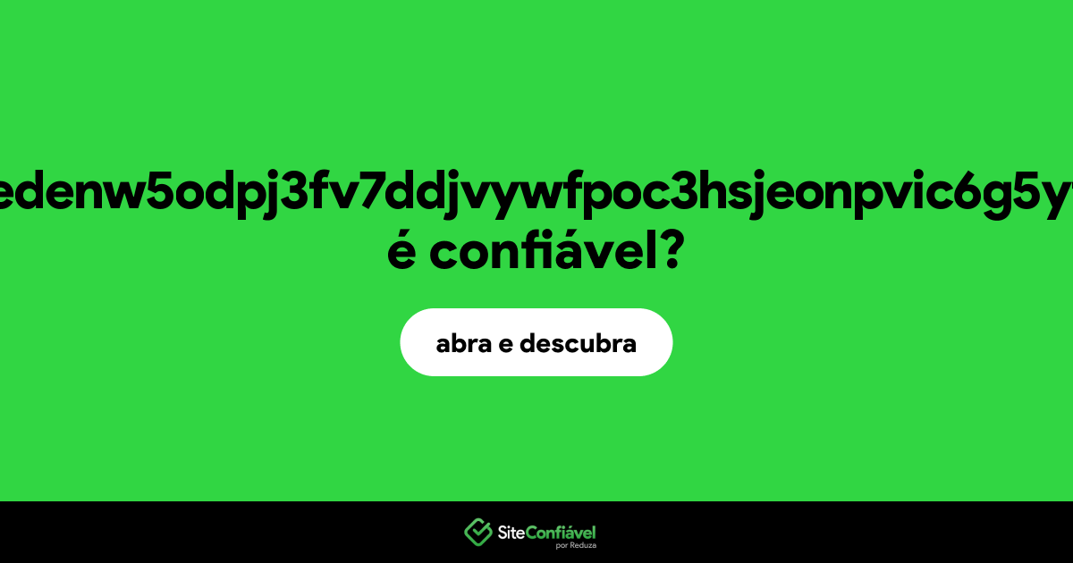 O site vortexgayswedenw5odpj3fv7ddjvywfpoc3hsjeonpvic6g5yf3zmqd.onion é confiável?