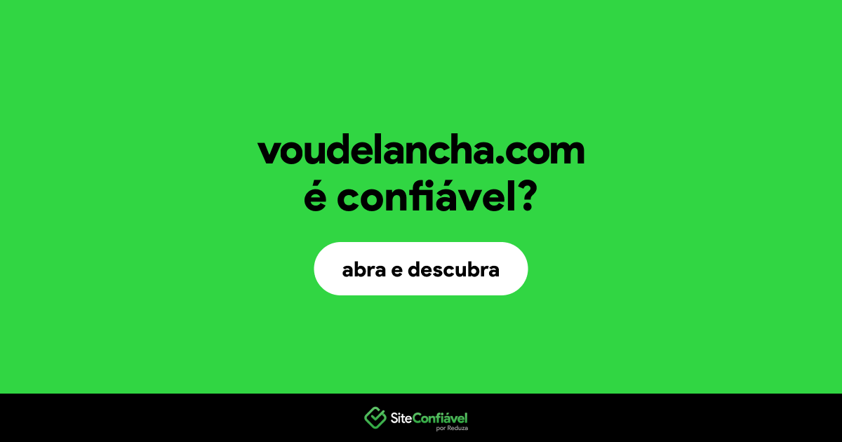 O site voudelancha.com é confiável?