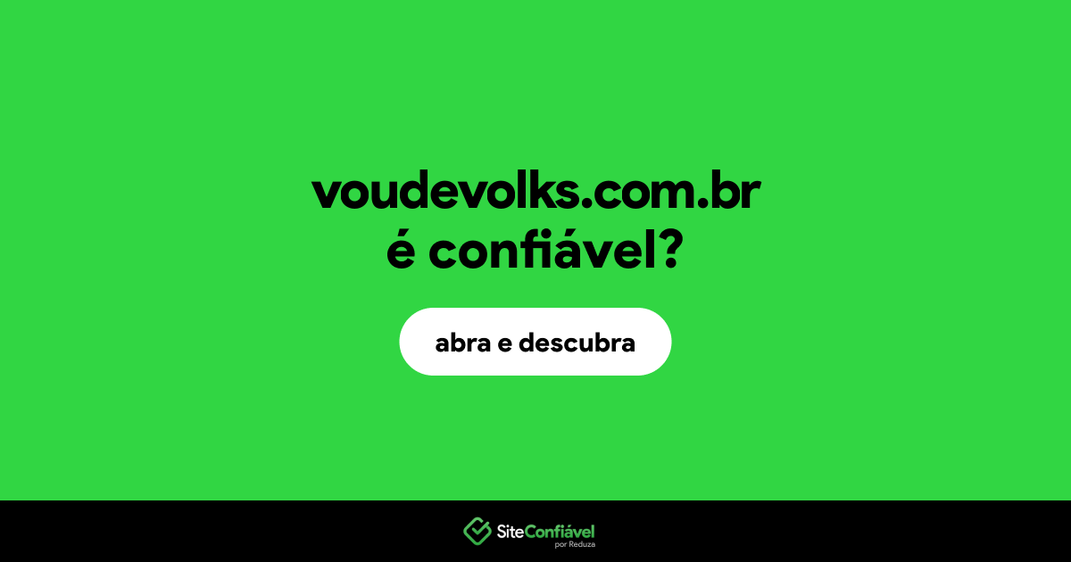 O site voudevolks.com.br é confiável?