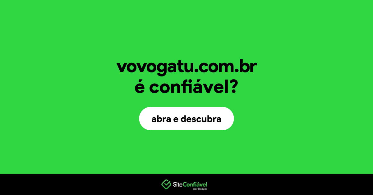 O site vovogatu.com.br é confiável?