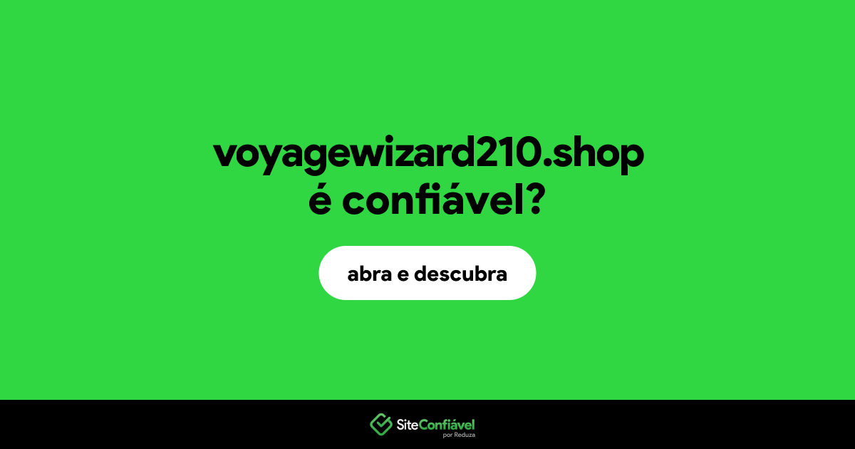 O site voyagewizard210.shop é confiável?