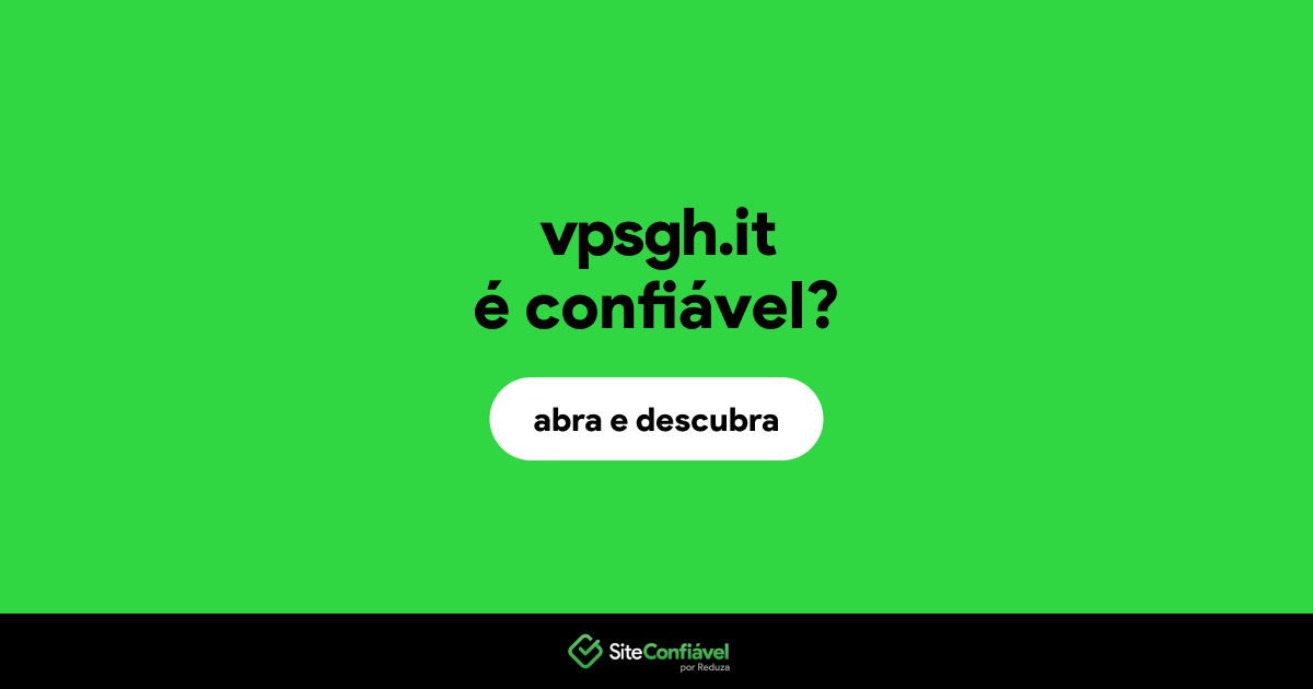O site vpsgh.it é confiável?